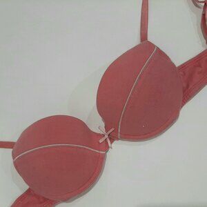 FREE WITH PURCHASE Barbiecore flirty pink soft cotton sparkle bra and bow